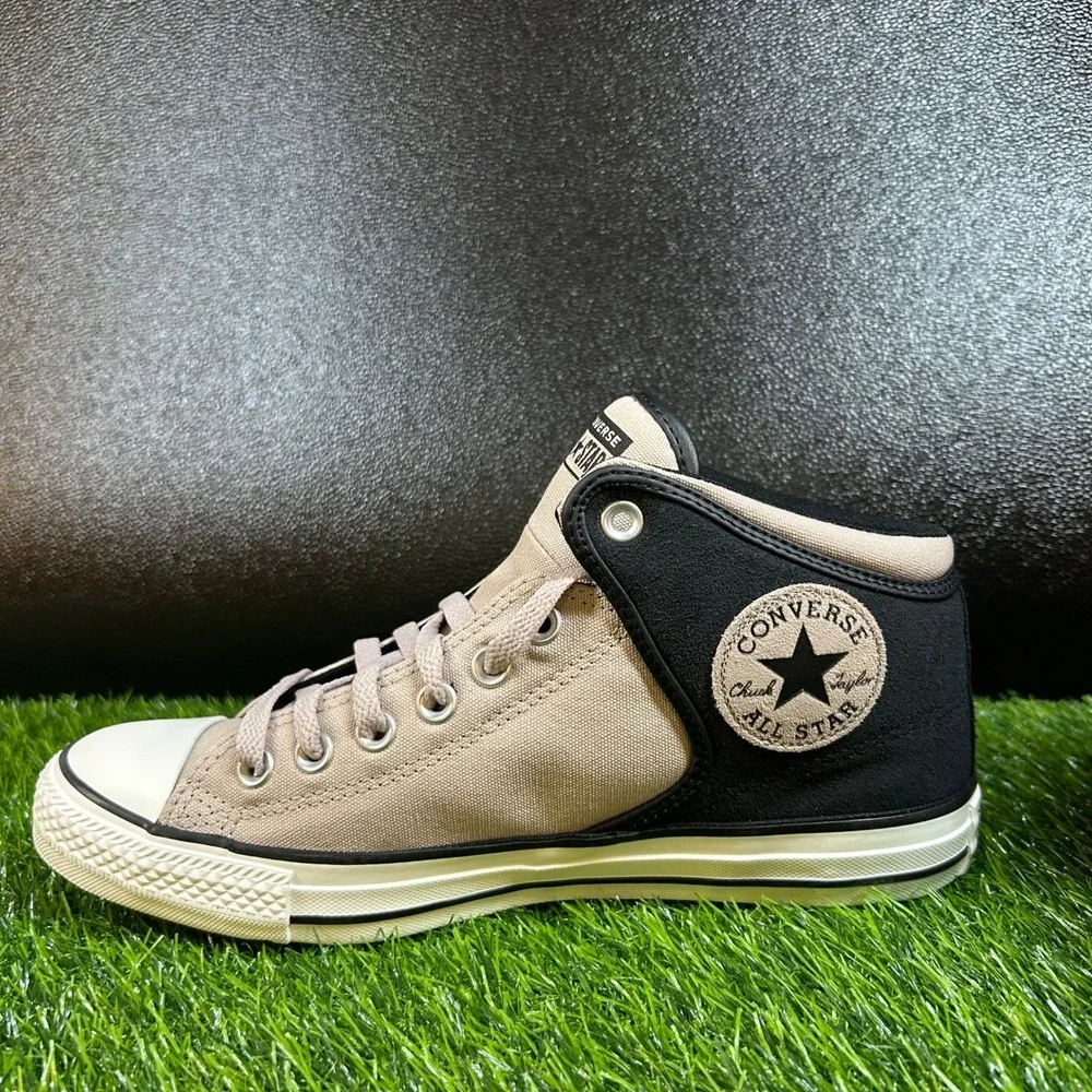 Converse Chuck Taylor All Star High Street Mid Mens 8 Papyrus Black White New - Picture 4 of 13